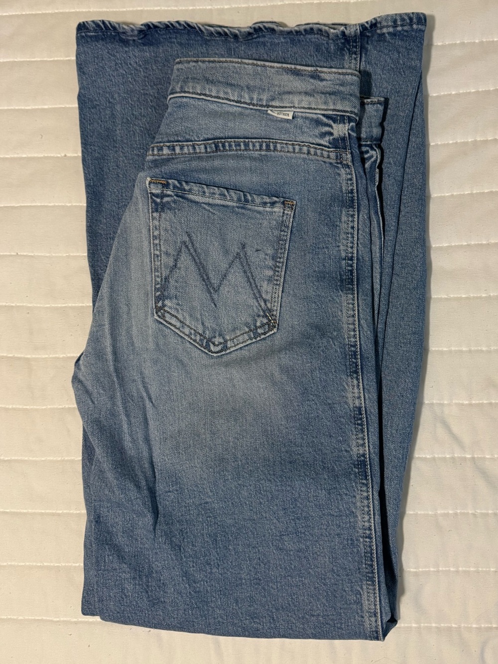 MOTHER Light Wash High Rise Flare Jeans — Size 27 - Picture 2 of 4
